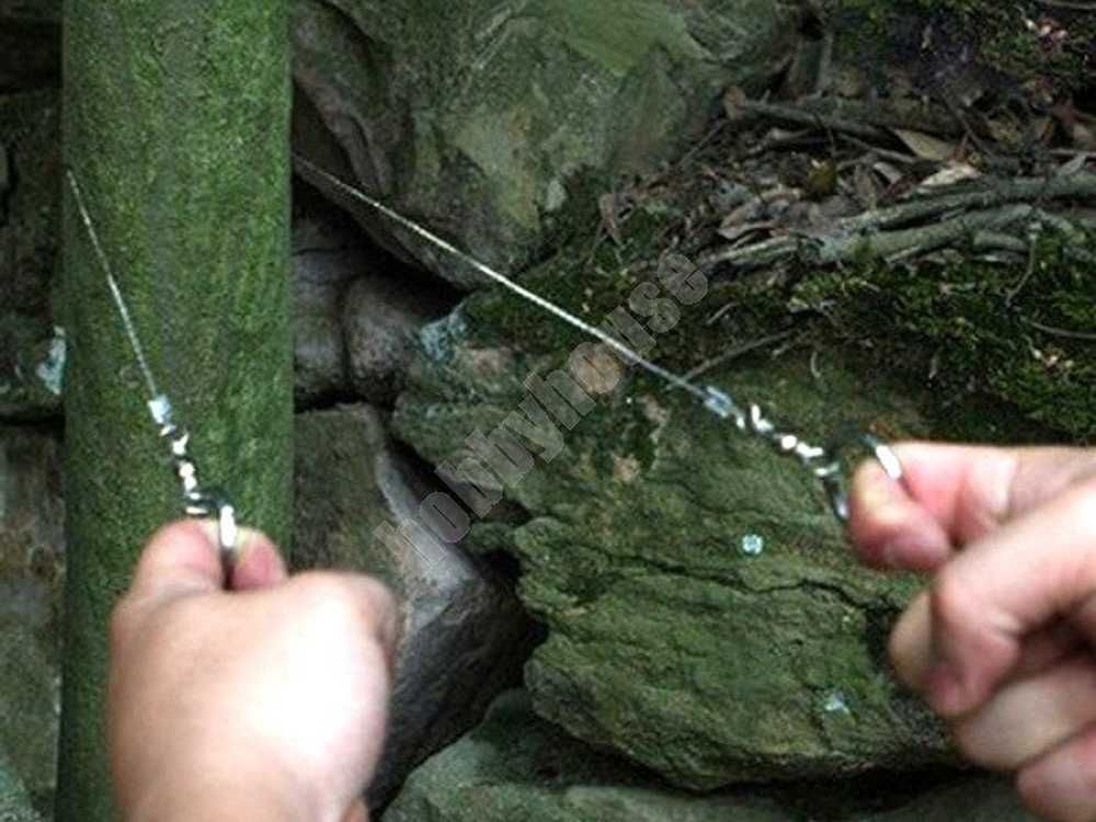 Piła ręczna strunowa druciana survivalowa do cięcia drewna