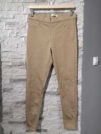 Beżowe spodnie jegginsy Marks Spencer rozmiar 40
