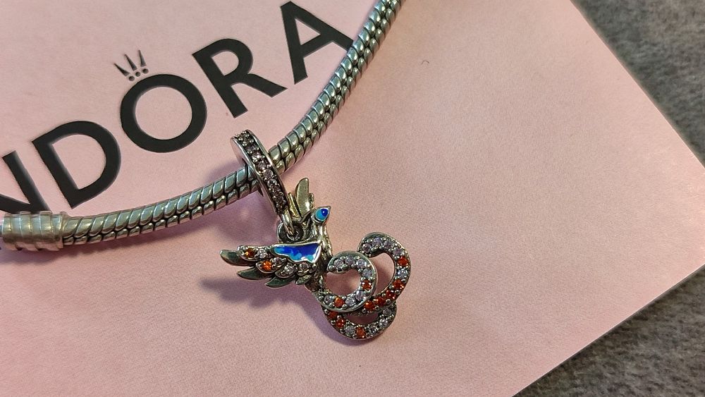 Срібний шарм для браслета