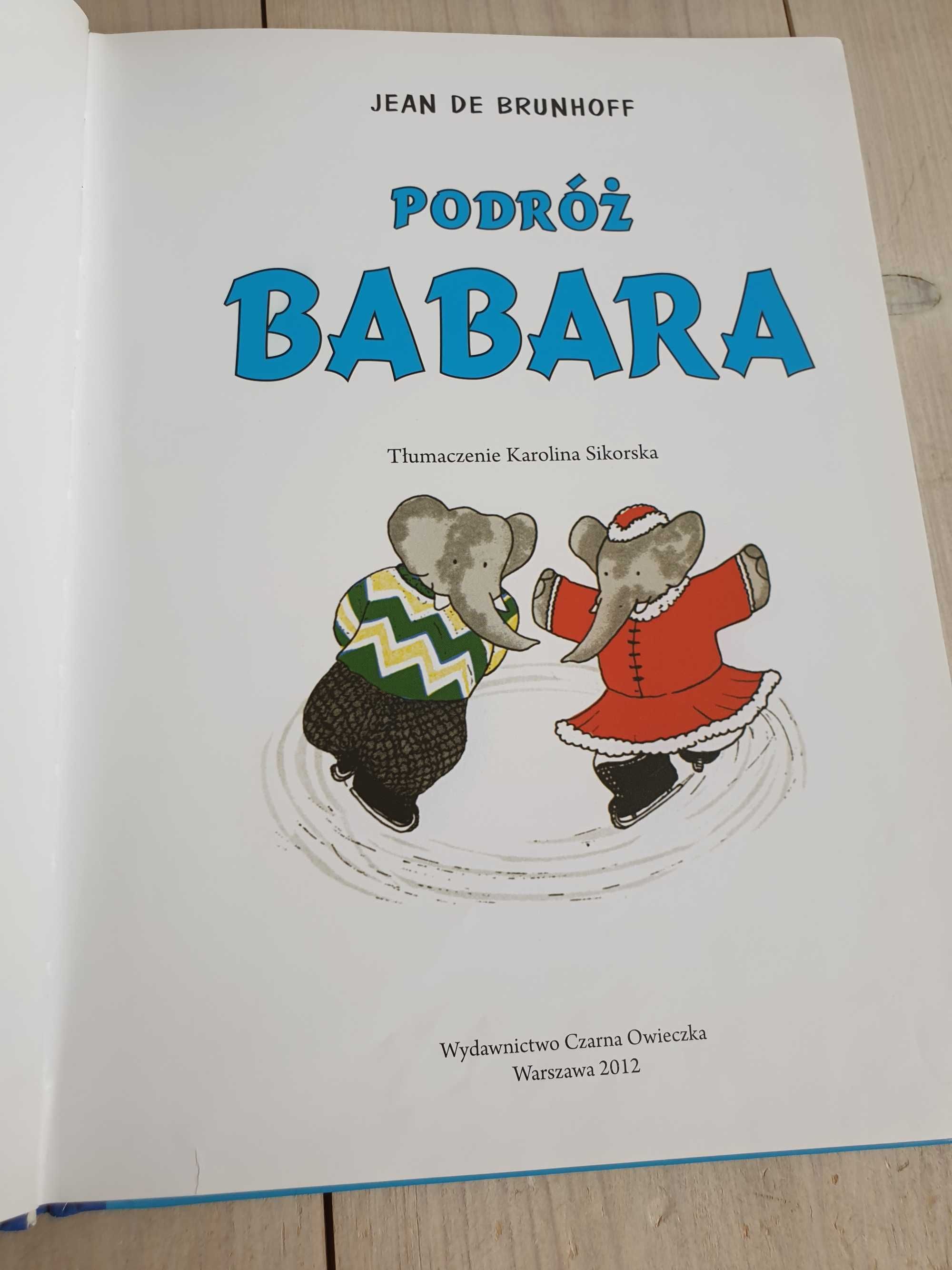 Książka Podróż Babara Babar Jean de Brunhoff