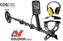 Wykrywacz metali  Minelab Equinox 900 cewka Coiltek 10x5” sluchawki