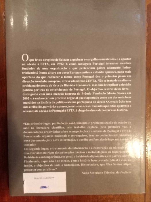 Elsa Santos Alípio - Salazar e a Europa