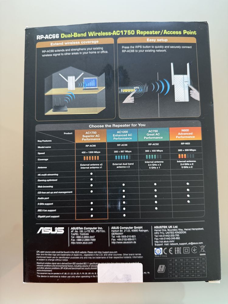 Amplificador WI-FI ASUS RP-AC66