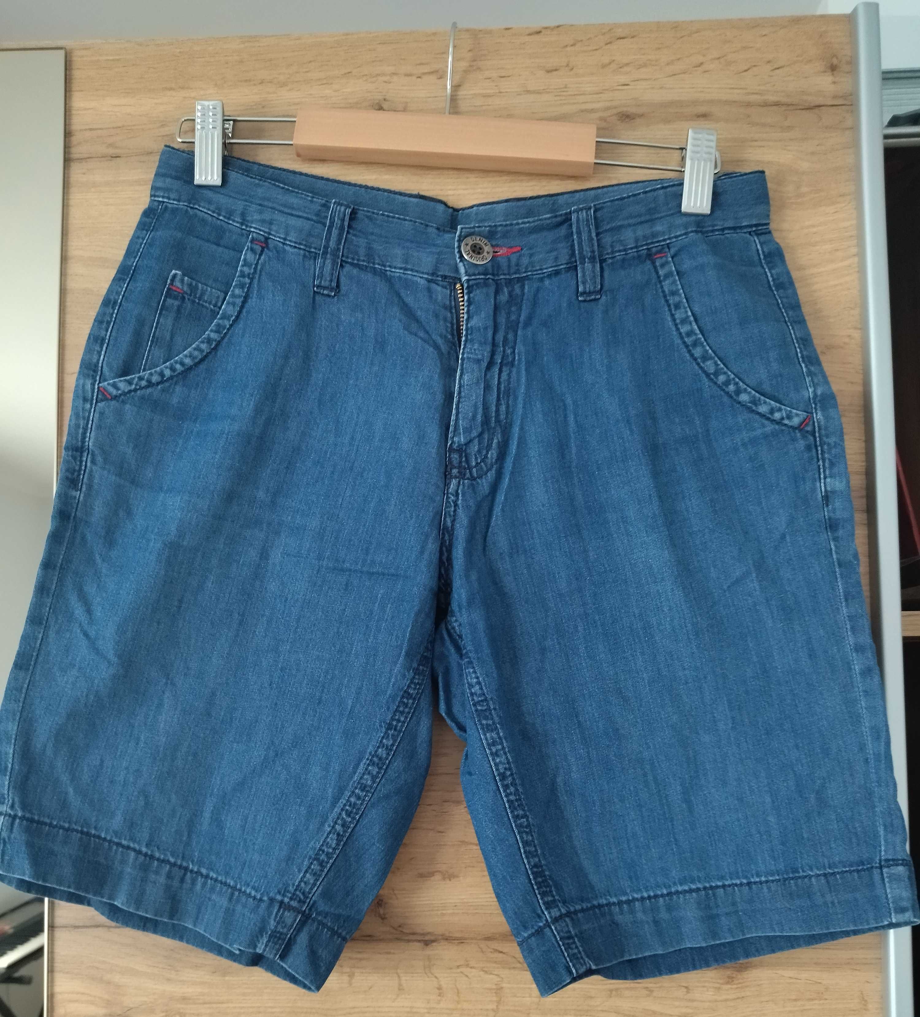 Spodenki jeansowe chłopięce r 152