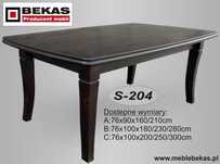 Stół S-204 Diament 2x3m Duży Bekas Dąb Orzech Buk