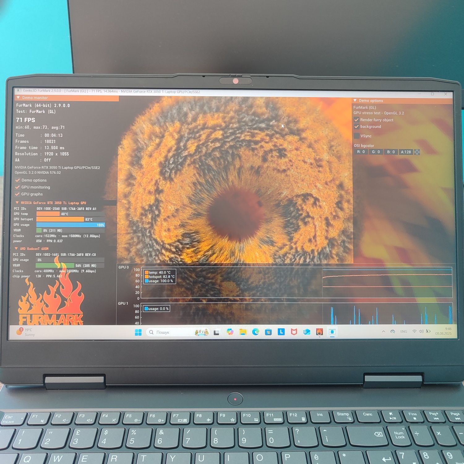 RYZEN 7 RTX3050TI 16/512