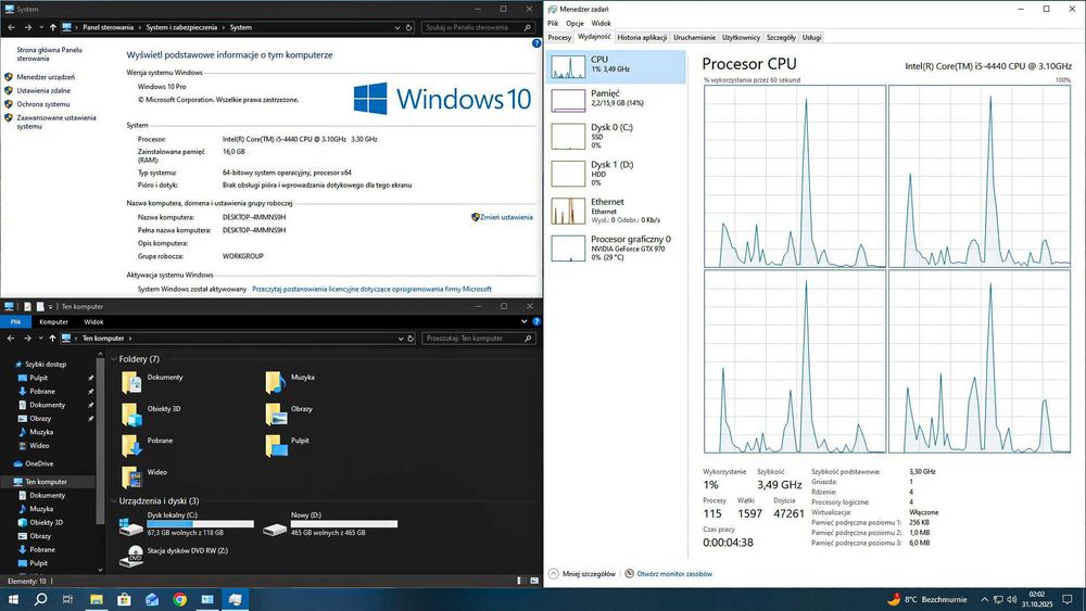 Komputer do Gier i5/Nvidia GTX/16GB RAM/SSD+HDD Okazja!
