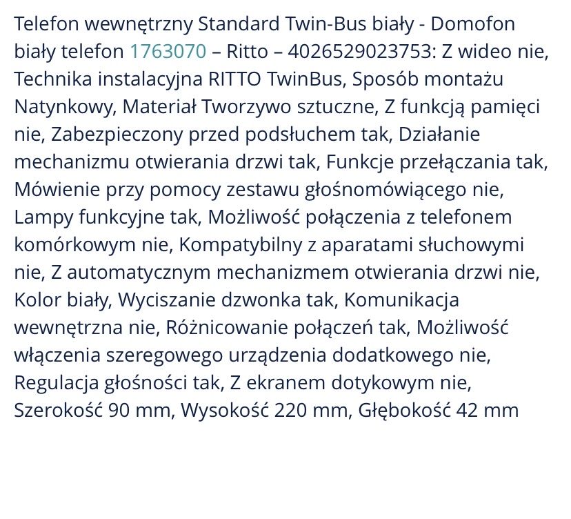 Domofon Ritto by Schneider *zupełnie nowy*