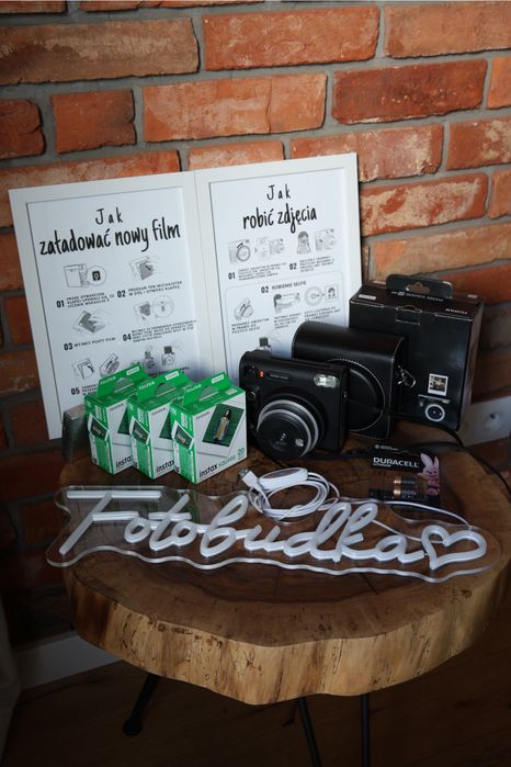 Fotobudka Instax, pelny zestaw weselny, imprezowy