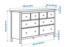 HEMNES cómoda com 8 gavetas IKEA