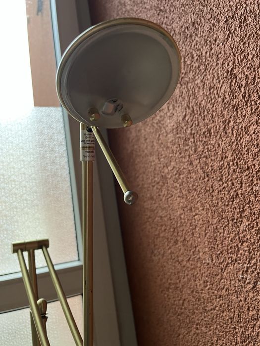 Mosiężna lampka podłogowa vintage