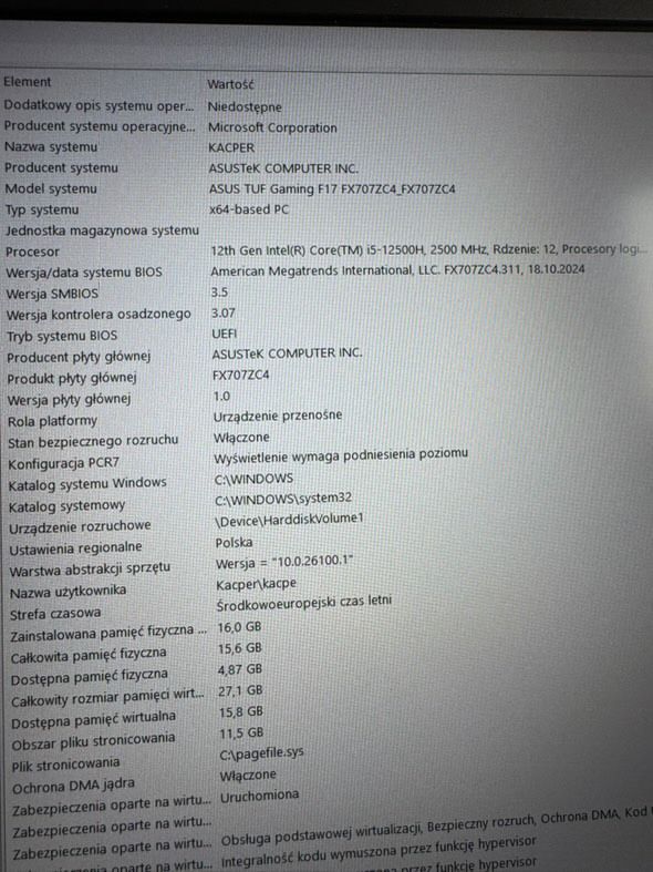 Laptop Asus TUF GAMING F17