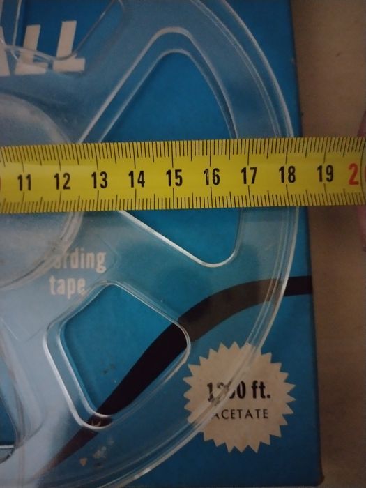 Fitas reel to reel tape bobines de gravação tam(2*12 1*18)