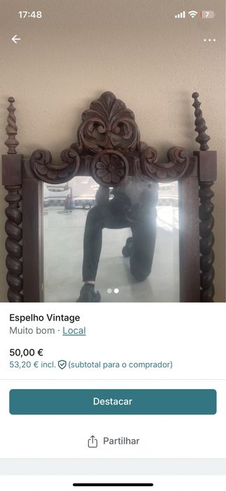 Espelhos vintage usado