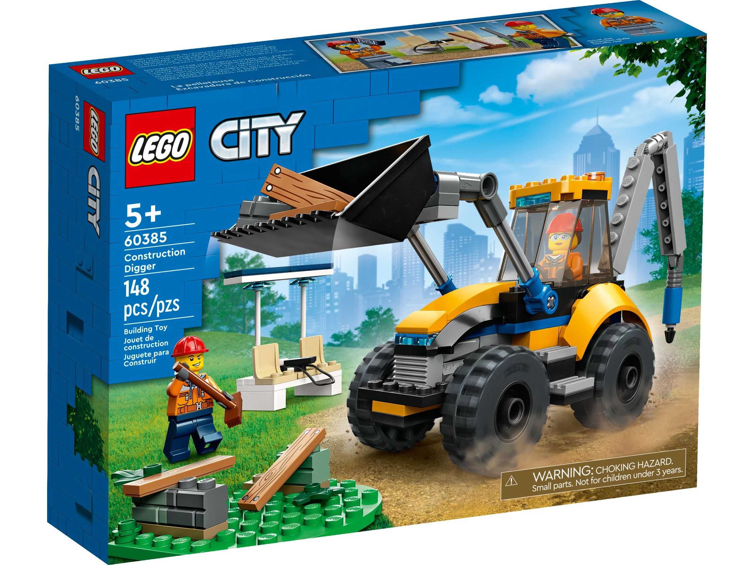 Klocki LEGO City 60385 Koparka TRAKTOR Buldożer
