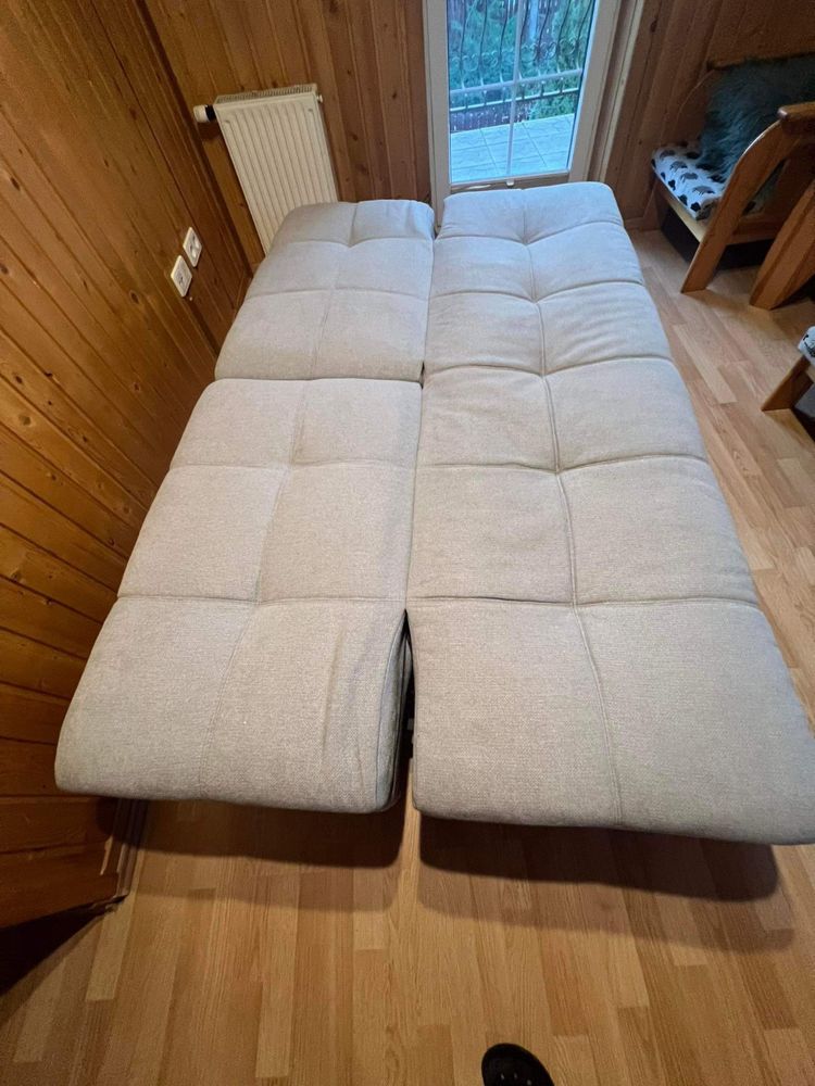 Sofa rozkladana szara kanapa