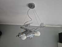 Lampa samolot metalowa