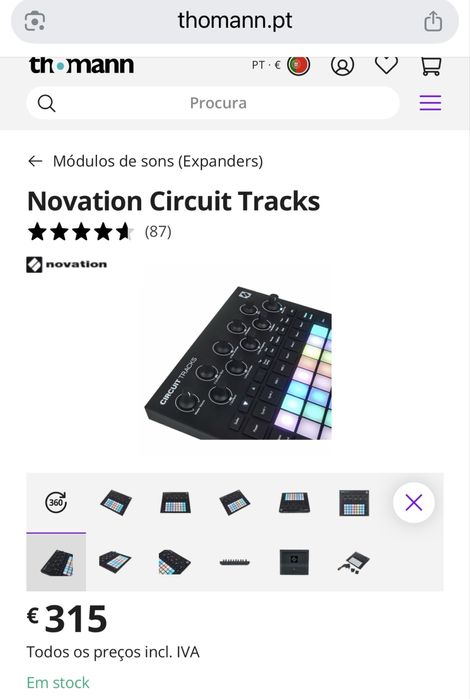 Novation Circuit Tracks GrooveBox e sintetizador como novo