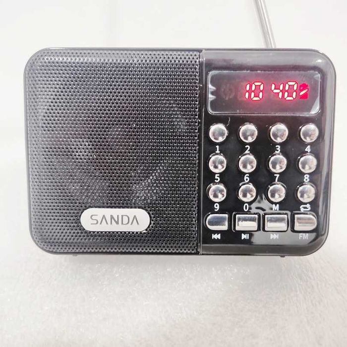 Radio Sanda SD-4037 bateria AM-FM bluetooth mp3 micro sd usb fones