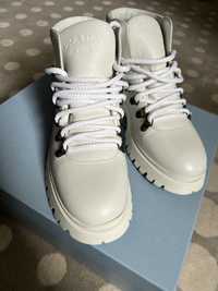 Ботинки Prada 40mm Brixen Leather Hiking Boots