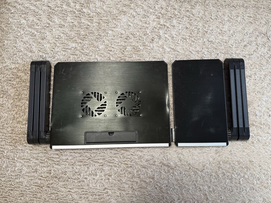 Складной стол подставка для ноутбука с кулером охлаждения