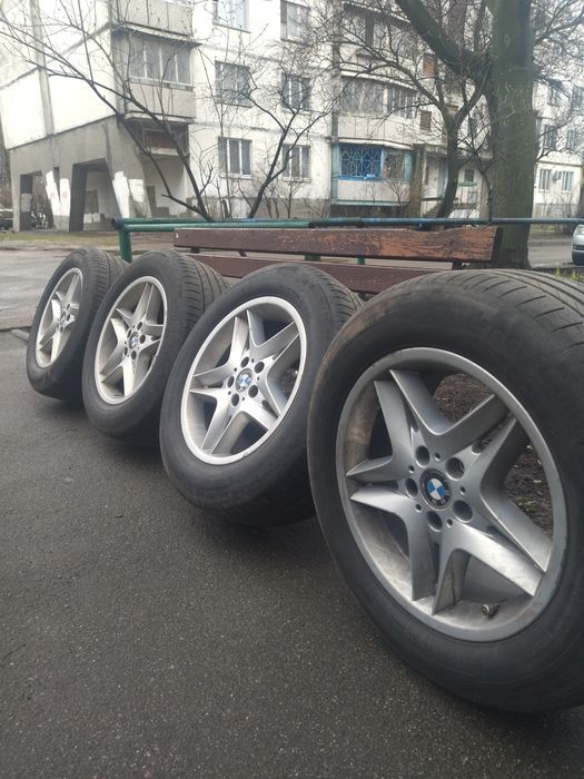 Колеса оригинал бмв r18 диски+резина лето