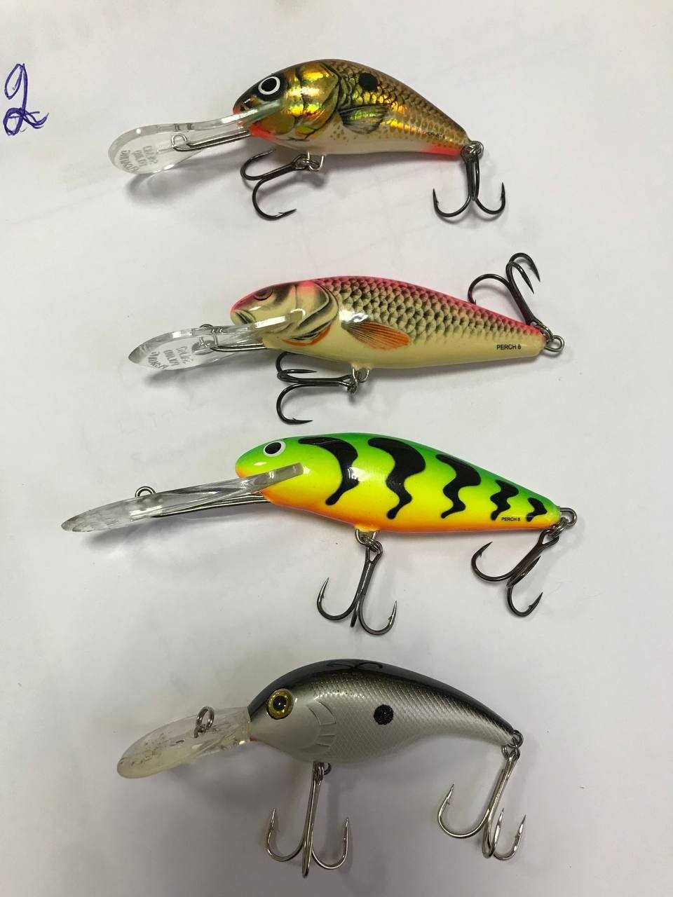 ВОБЛЕРИ . Rapala JAXON Bomber  Salmo Bandit  Jackall  та амер. блешні