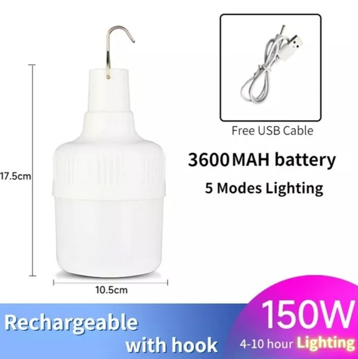 LED ЛАМПА акумуляторна 80, 100, 150w