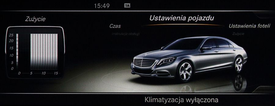 MERCEDES NTG5 W222 USA- EU polskie menu lektor