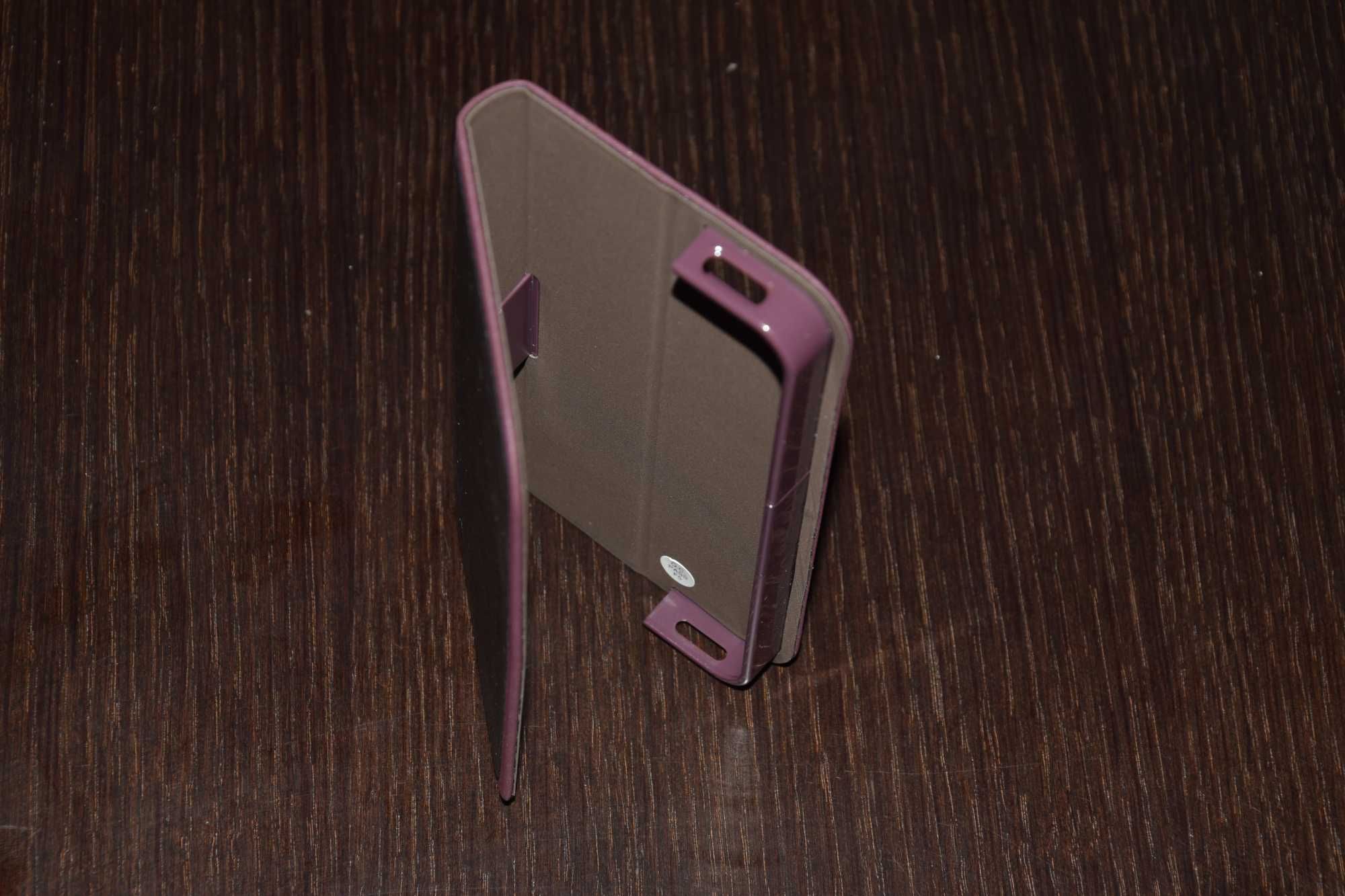 Etui z klapką IPhone 5c MACALLY SlimCover , brązowy .