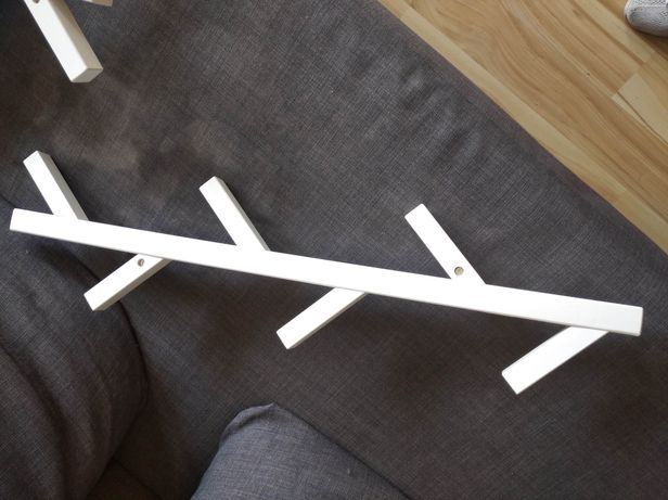 Białe wieszaki IKEA 2 sztuki