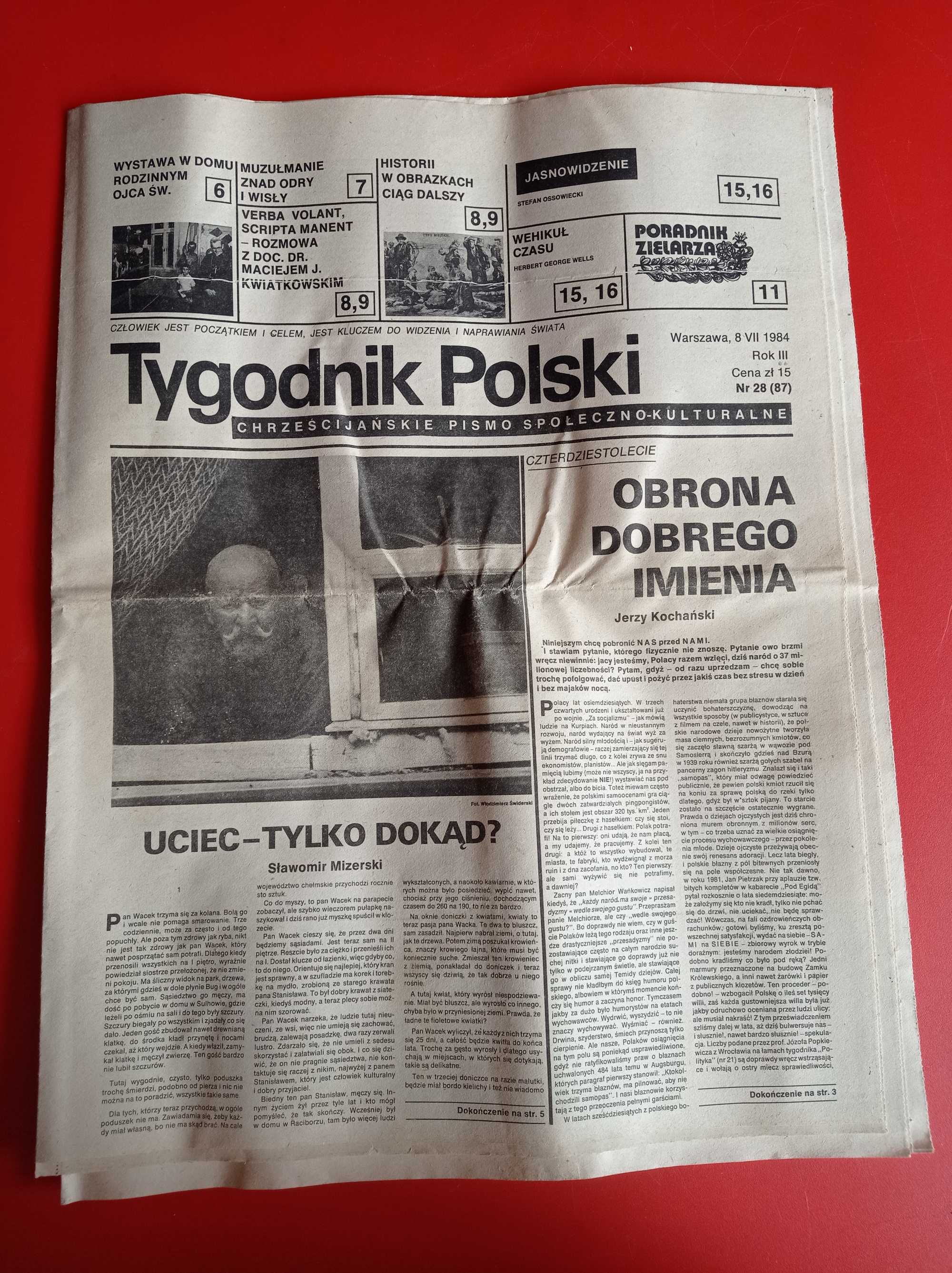 Tygodnik Polski, nr 28/1984, 8 lipca 1984