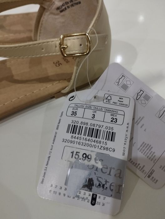 Sandálias Sfera Novas  - 35