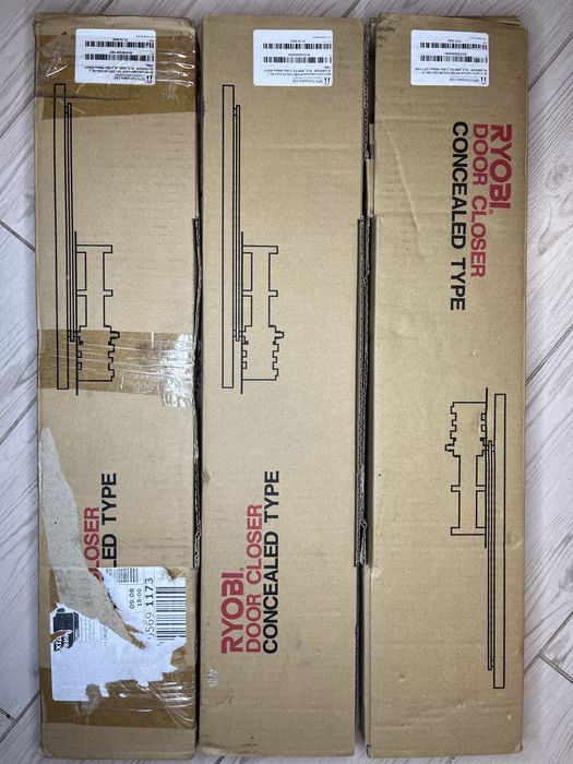 Доводчик скрытого монтажа RYOBI COU-52 SLD