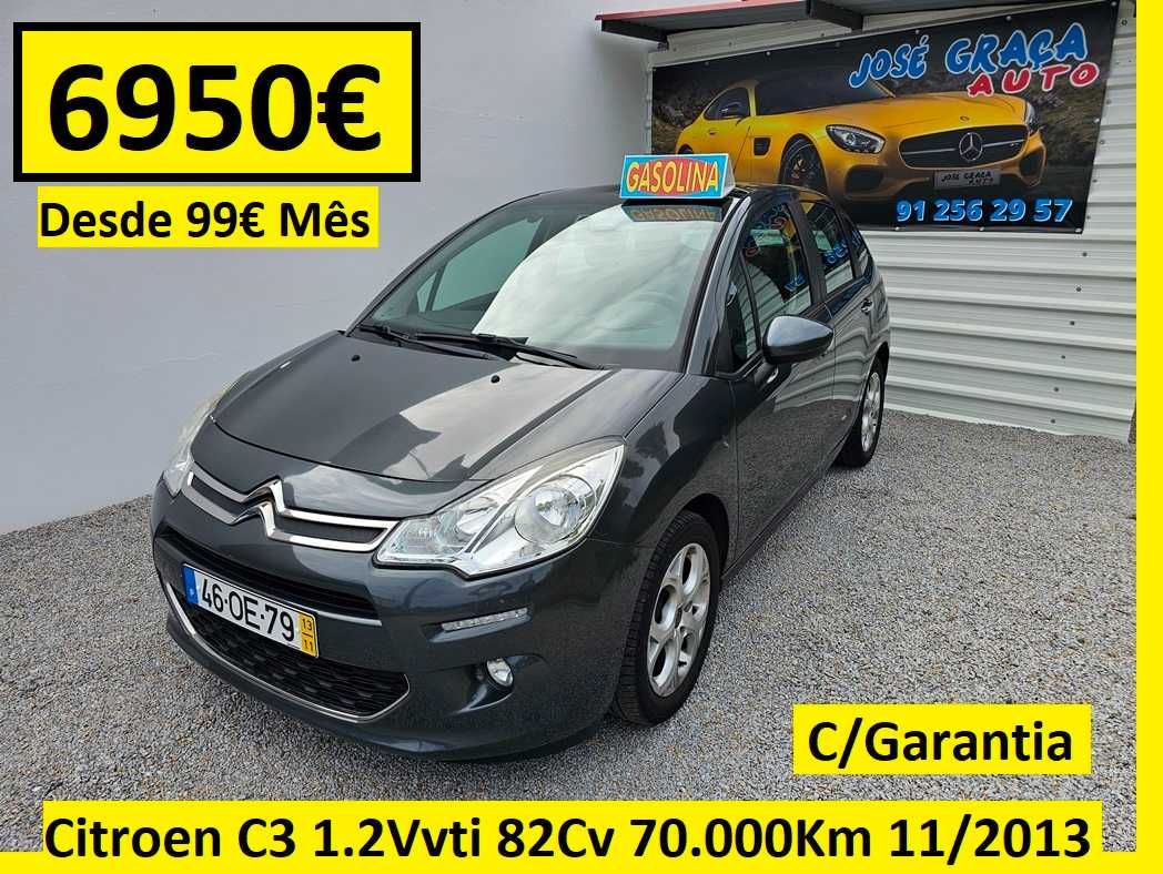 Citroën C3 1.2Vvti 82Cv 77.000Km 11/2013