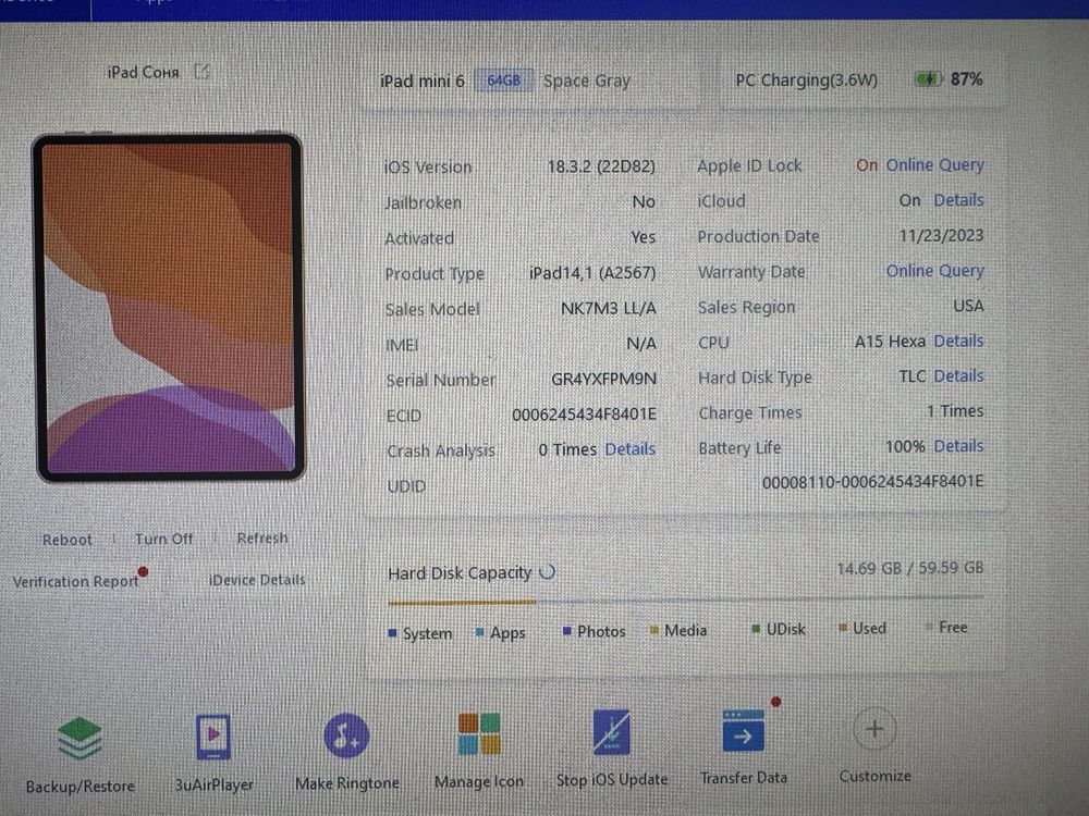 Ipad mini 6 + smart folio