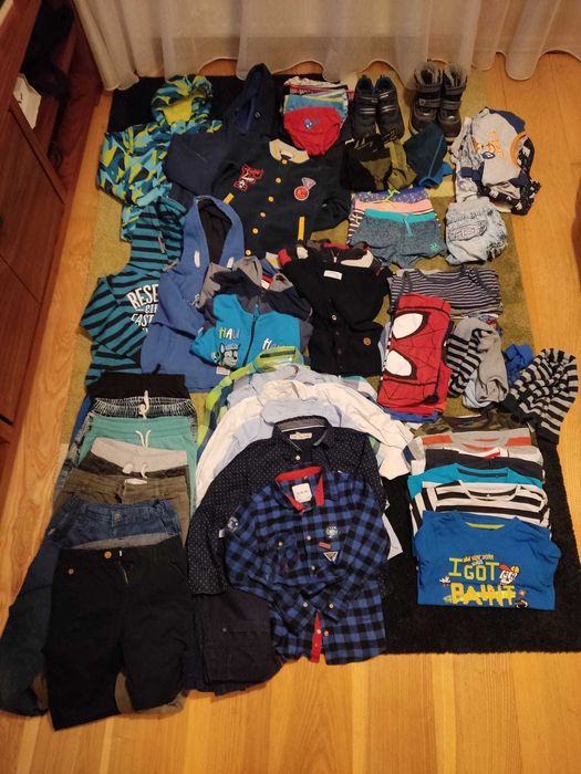 Mega Paka ubrań dla chłopca 116-128 cm