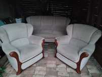 Sofa rozkładana + 2 fotele