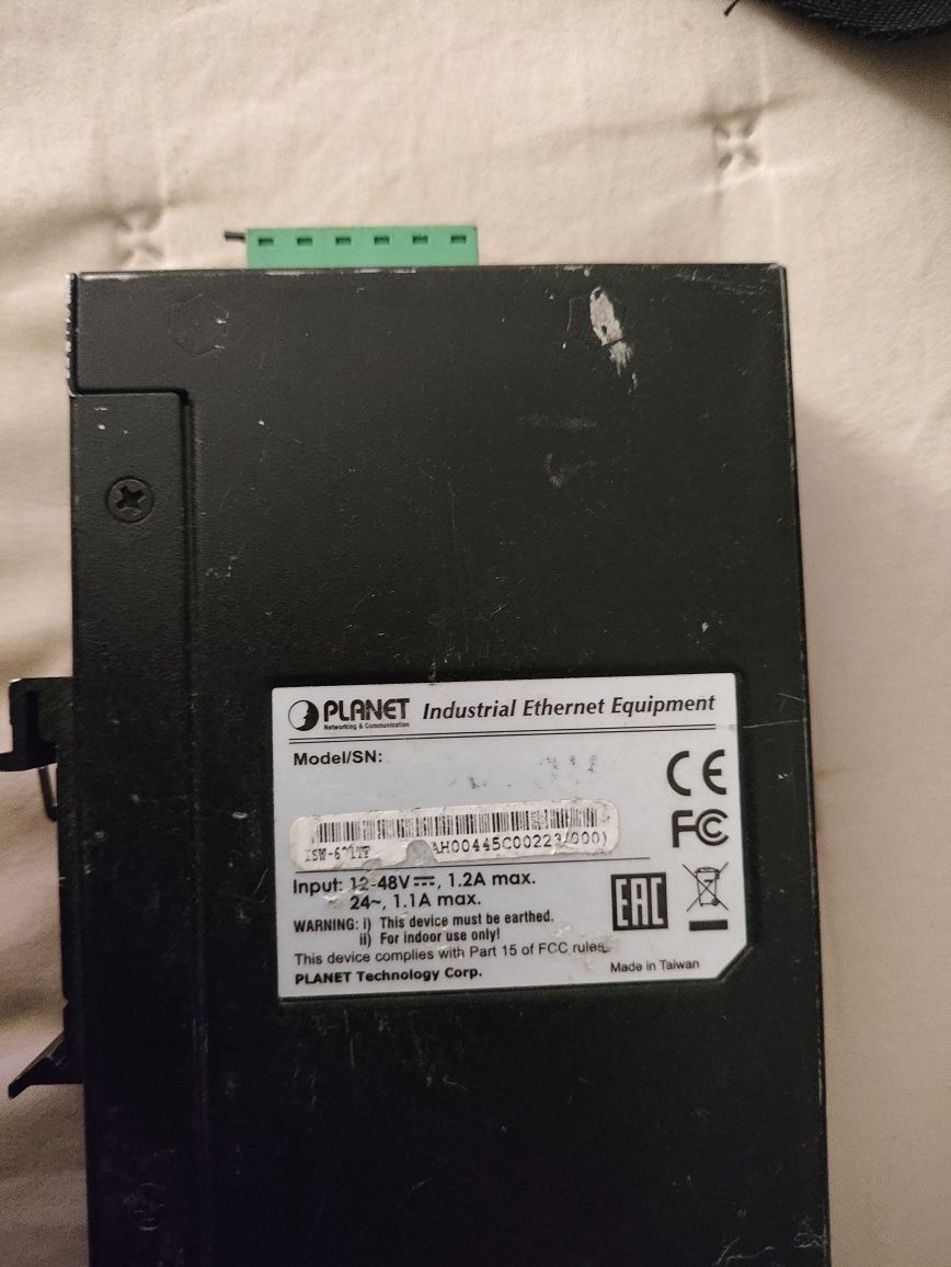 Switch planet przemysłowe 3 sztuki łan sfp światłowód