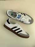 Кроссовки женские adidas samba white кеды белые кроcівки адідас