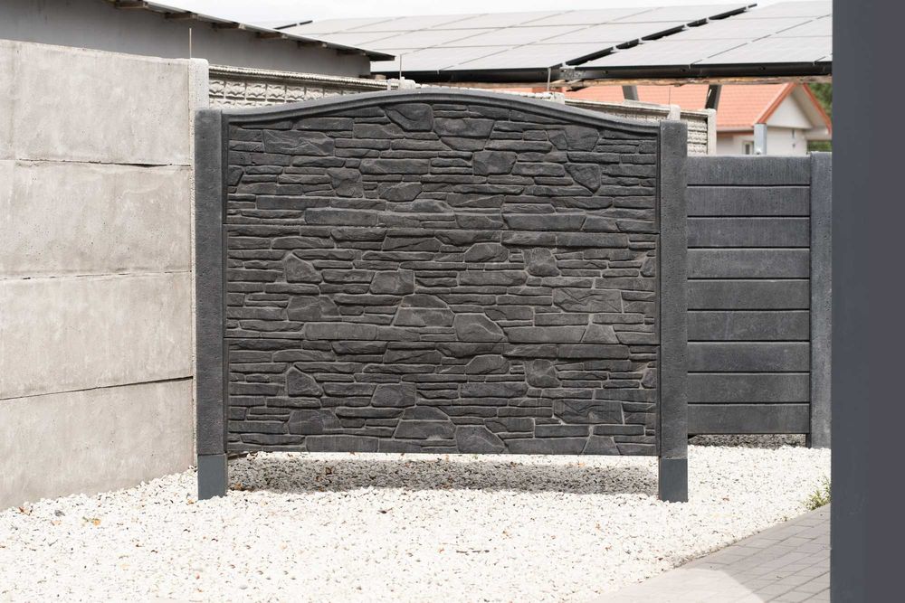 Ogrodzenie betonowe, przęsła, płyty barwione. PRODUCENT Dostawa Montaż