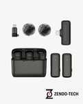 Mikrofony Bezprzewodowe Krawatowe MK-11 Duo do Telefonu USB-C / iPhone