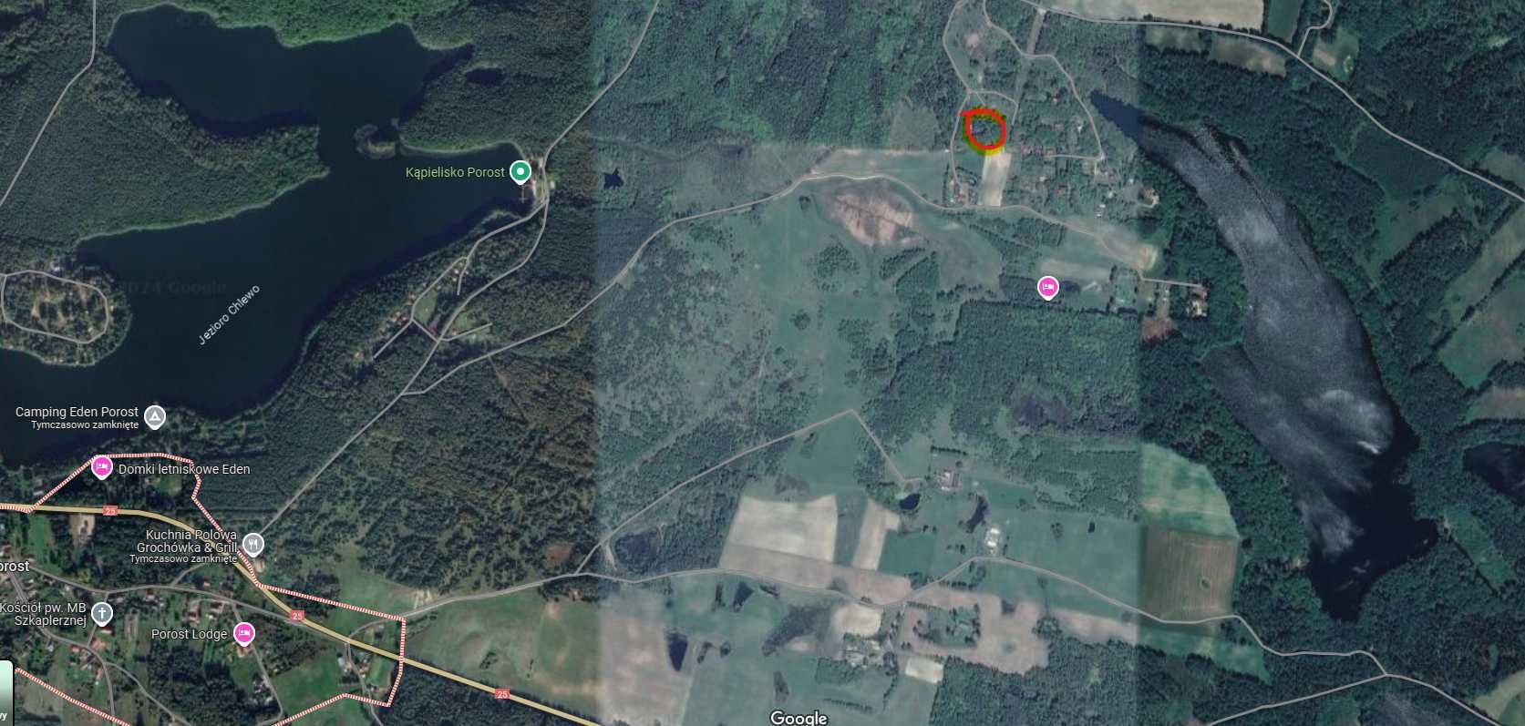Domek letniskowy nad jeziorem