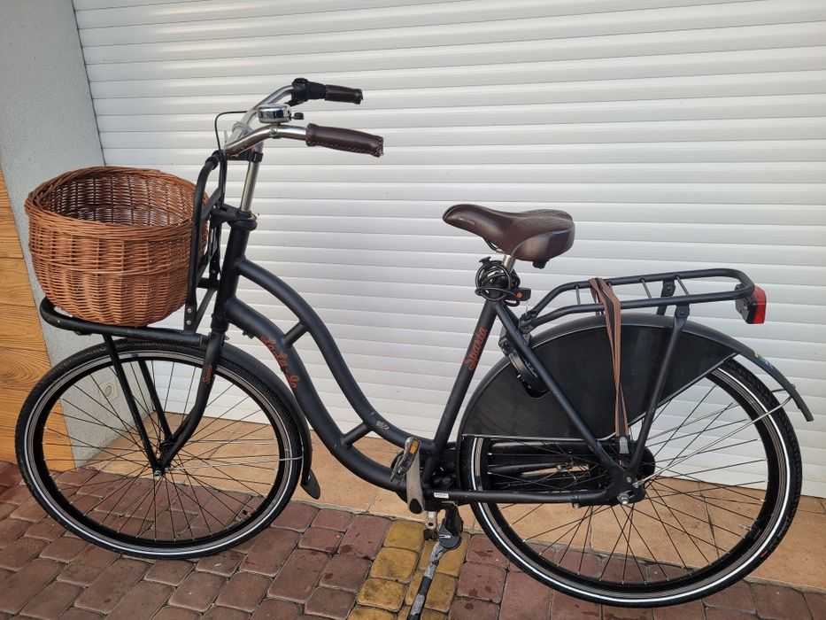 Rower Holenderski czarny aluminiowy