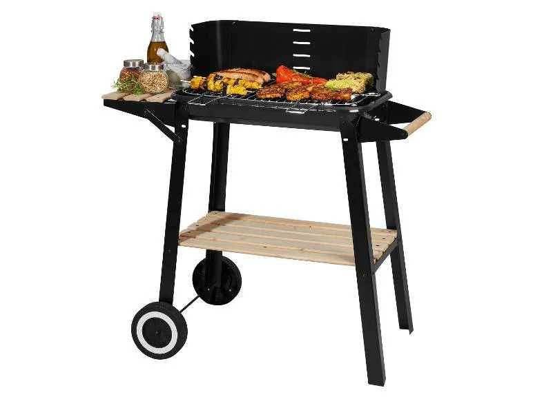 GRILL WĘGLOWY OGRODOWY na kółkach Rożen gril do ogrodu NOWY BBQ