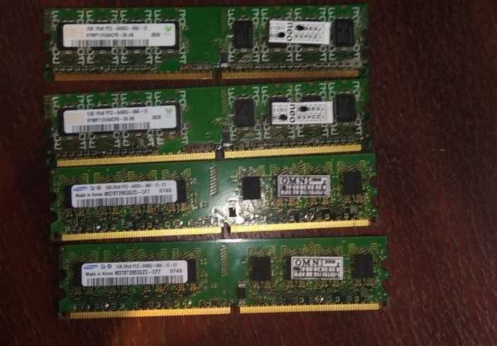 Оперативка 1gb ddr 2 x4