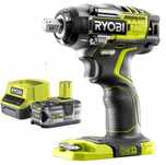 Ryobi Bezszczotkowy klucz udarowy 18 V R18IW7 aku 5ah ład nowe gw