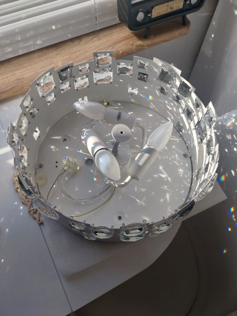 Lampa sufitowa ITALUX z kryształami Swarovskiego