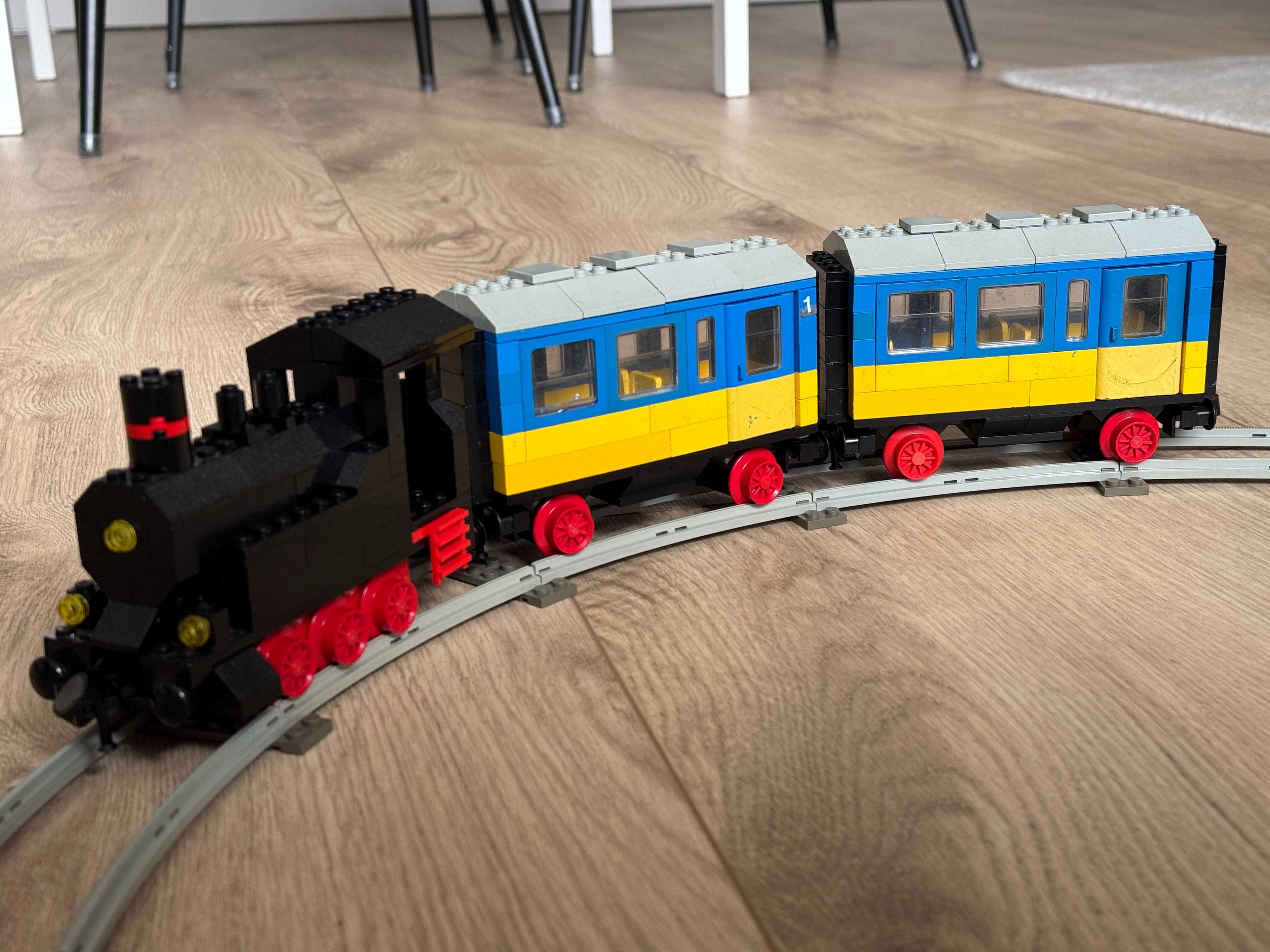 LEGO Town 7710 Passenger Steam Train Pociąg Parowy 1980 rok Tory Stary