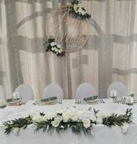 Girlanda na stół weselny + dekoracja ślubna